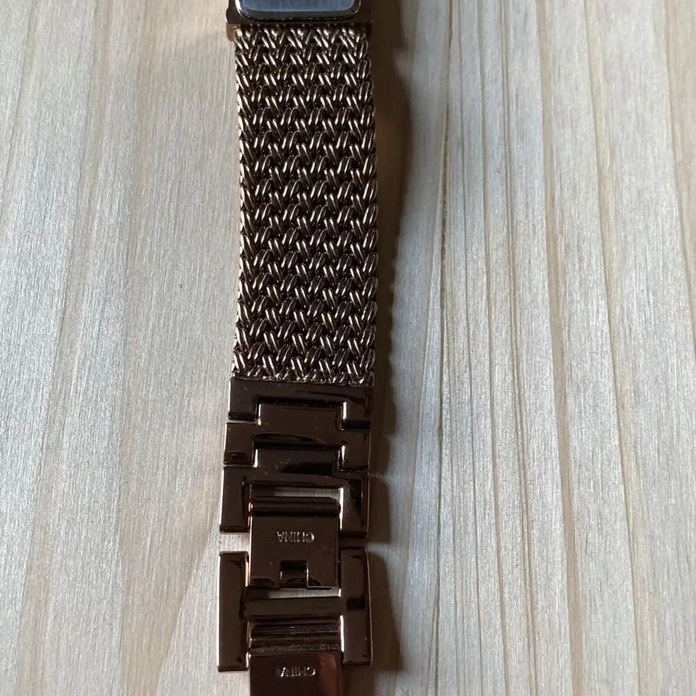 Anne Klein Mother of pearl Watch With Rhinestone Bezel New Battery